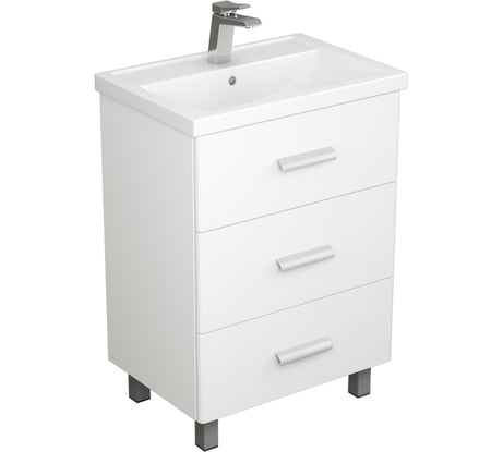 Тумба UNCORIA Гарда 60 под умывальник Фостер 60 см, белый 56058