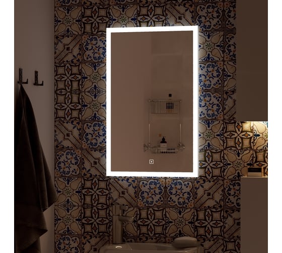 Зеркало Континент Naomi 400x640 с LED подсветкой ЗЛП94