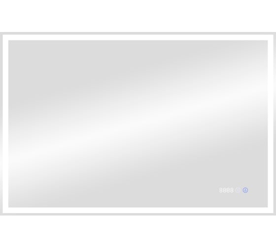 Зеркало Континент "Mercury Led" 1000x700 с подогревом и часами ЗЛП971