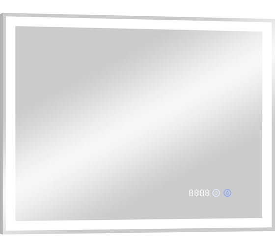 Зеркало Континент "Mercury Led" 800x600 с подогревом и часами ЗЛП819