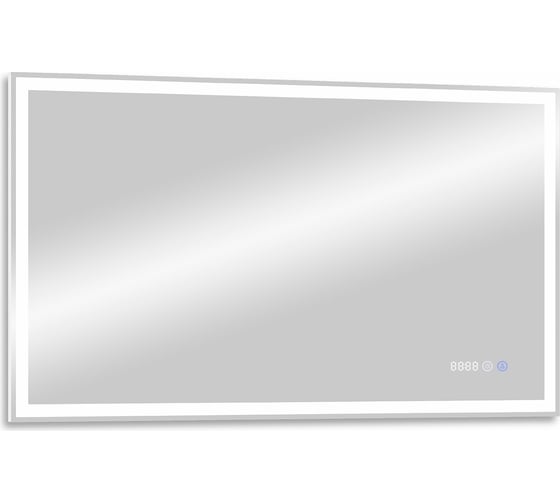 Зеркало Континент "Mercury Led" 1200x700 с подогревом и часами ЗЛП690