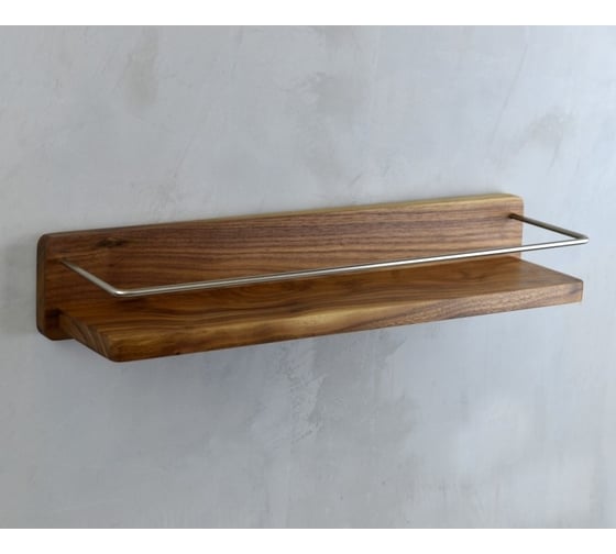 Полка BRONZE DE LUXE с ограничителем FOREST матовый хром 10711C
