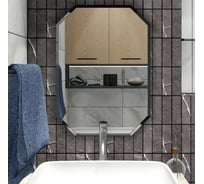 Зеркало БРИДЖ восьмиугольник, с фацетом 685x495 с крепежом 2033854220629