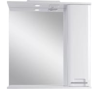 Зеркальный шкаф подвесной Sanstar уника 70 для ванной комнаты белый 371.1-2.4.1