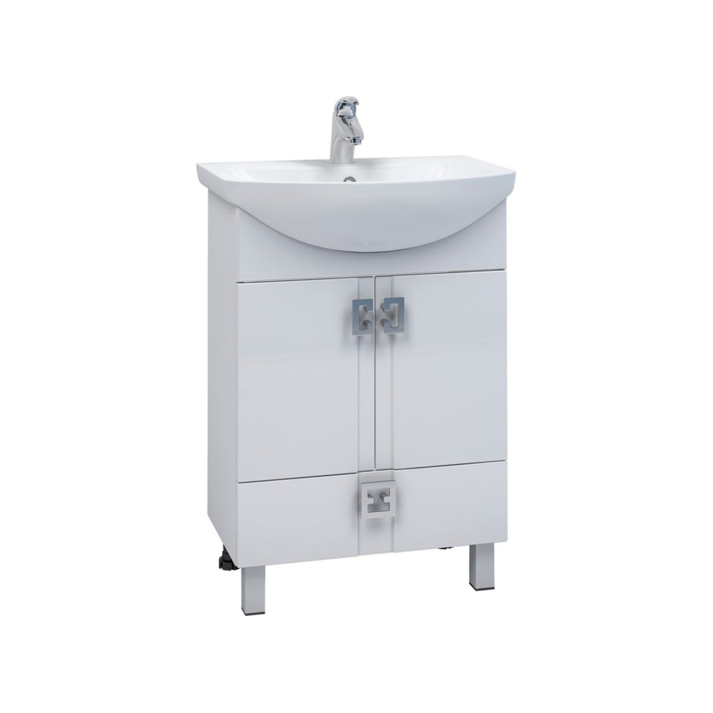 Тумба для ванной MIXLINE \"КВАДРО 1-65\" под умывальник Элеганс-65, ПВХ ...