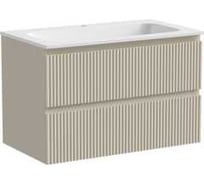 Подвесная тумба Sancos Snob R 790x445x500 мм, c двумя ящиками, оснащенными доводчиками, Beige Soft SNR80CE
