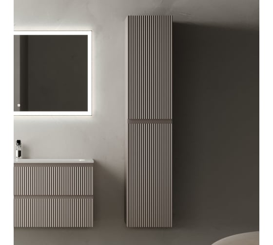 Подвесной шкаф-пенал Sancos Snob R Doha Soft, 350x350x1650 мм PSNR35SM