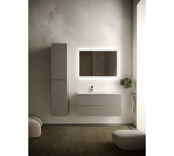Подвесной шкаф-пенал Sancos Snob R Doha Soft, 350x350x1650 мм PSNR35SM