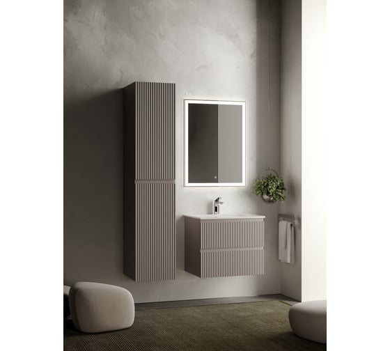 Подвесной шкаф-пенал Sancos Snob R Doha Soft, 350x350x1650 мм PSNR35SM