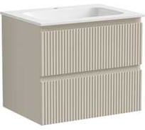 Подвесная тумба Sancos Snob R 590x445x500 мм, c двумя ящиками, оснащенными доводчиками, Beige Soft SNR60CE