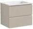 Подвесная тумба Sancos Snob R 590x445x500 мм, c двумя ящиками, оснащенными доводчиками, Beige Soft SNR60CE 1