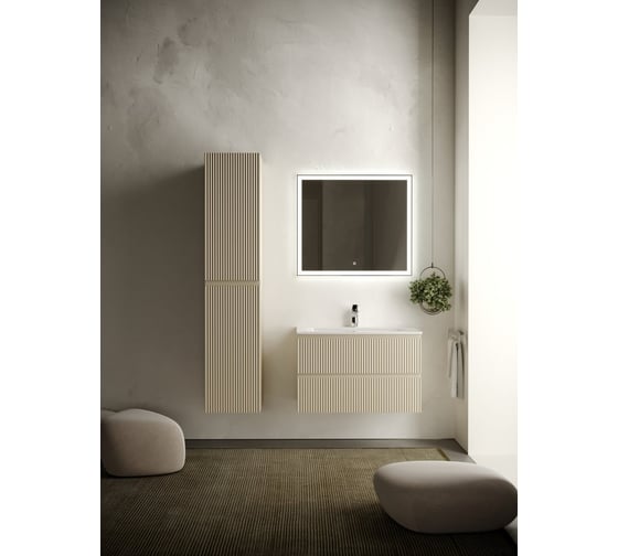 Подвесной шкаф-пенал Sancos Snob R Beige Soft, 350x350x1650 мм PSNR35CE