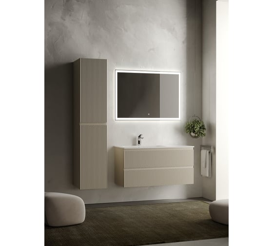 Подвесной шкаф-пенал Sancos Snob R Beige Soft, 350x350x1650 мм PSNR35CE