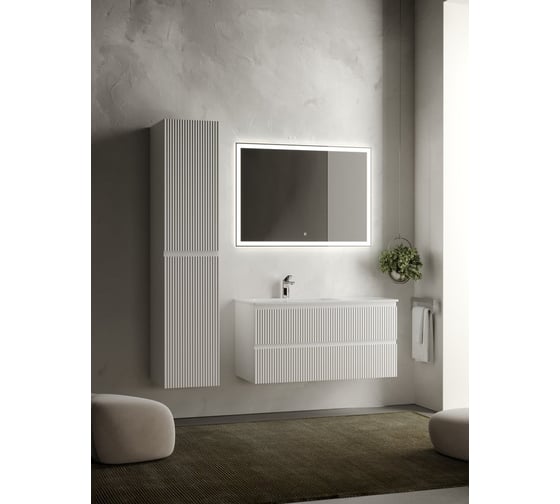 Подвесной шкаф-пенал Sancos Snob R Bianco, 350x350x1650 мм PSNR35W