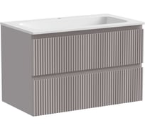 Подвесная тумба Sancos Snob R 790x445x500 мм, c двумя ящиками, оснащенными доводчиками, Doha Soft SNR80SM