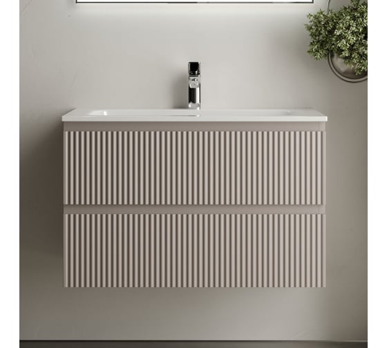 Подвесная тумба Sancos Snob R 790x445x500 мм, c двумя ящиками, оснащенными доводчиками, Doha Soft SNR80SM