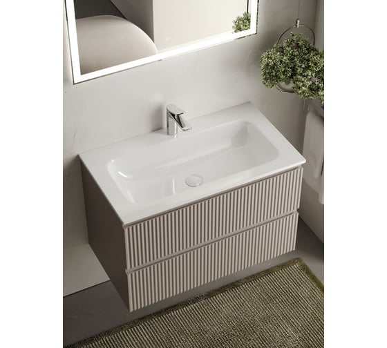 Подвесная тумба Sancos Snob R 790x445x500 мм, c двумя ящиками, оснащенными доводчиками, Doha Soft SNR80SM