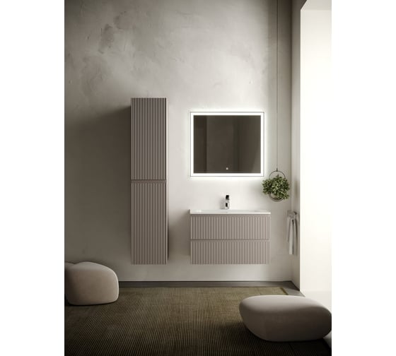Подвесная тумба Sancos Snob R 790x445x500 мм, c двумя ящиками, оснащенными доводчиками, Doha Soft SNR80SM