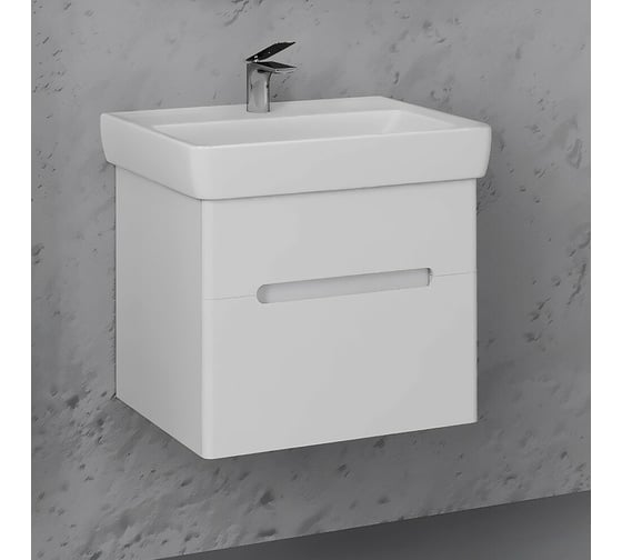 Тумба для раковины LAPARET Accord 60см белая 53x54 см (уп 1 шт) Acc.01.60/P/W х9999288075