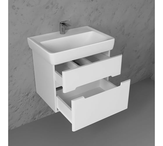 Тумба для раковины LAPARET Accord 60см белая 53x54 см (уп 1 шт) Acc.01.60/P/W х9999288075