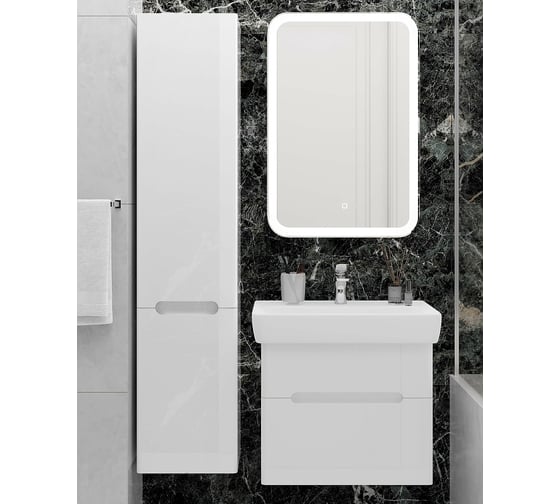 Тумба для раковины LAPARET Accord 60см белая 53x54 см (уп 1 шт) Acc.01.60/P/W х9999288075