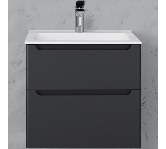Подвесная тумба LAPARET Sinergia 60 см антрацит 60x60 см (уп 1 шт) Sin.01.60/P/A х9999288078