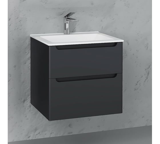 Подвесная тумба LAPARET Sinergia 60 см антрацит 60x60 см (уп 1 шт) Sin.01.60/P/A х9999288078