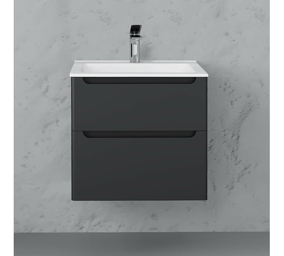 Подвесная тумба LAPARET Sinergia 60 см антрацит 60x60 см (уп 1 шт) Sin.01.60/P/A х9999288078