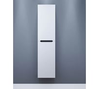 Шкаф-пенал для ванной Uperwood Tanos_33х27х150 см, подвесной, правый, белый/графит 2910202151