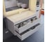 Тумба под раковину для ванной Uperwood Modul_100 см, подвесная, матовая, белая/графит 2930205356 7