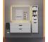 Тумба под раковину для ванной Uperwood Modul_100 см, подвесная, матовая, белая/графит 2930205356 10