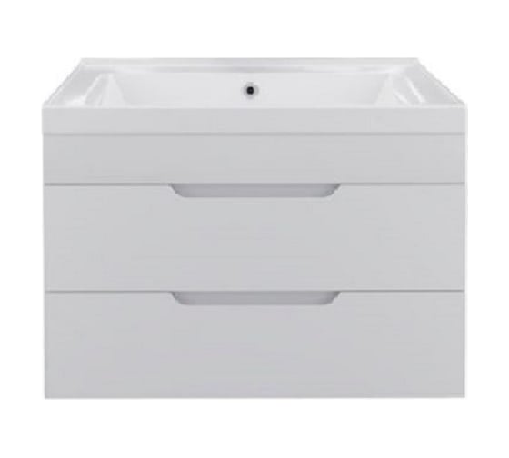 Подвесная тумба под умывальник Toppus Satin 80 deep, белый глянец 9711.005