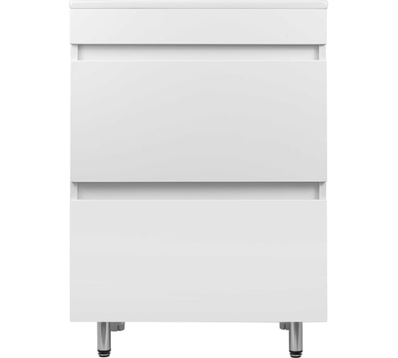 Напольная тумба Toppus Velvet 60 под умывальник quadro, белый матовый 9711.018