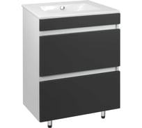 Напольная тумба Toppus Velvet 60 под умывальник quadro, графит матовый 9711.017
