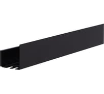 Полка Aquanet Магнум 900x120x100 мм, с крючками, черный матовый 00302222