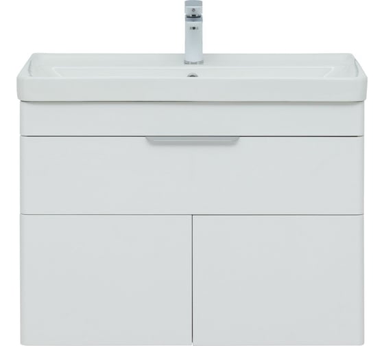 Напольная тумба Aquanet Ирис new 80 1 ящик, 2 фасада, белый глянец 00310150