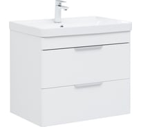 Подвесная тумба Aquanet Ирис new 70 2 ящика, белый глянец 00310145