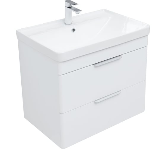 Подвесная тумба Aquanet Ирис new 70 2 ящика, белый глянец 00310145