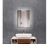 Зеркало Terminus Соренто с LED подсветкой 700x600 (черный) 06M70x60B