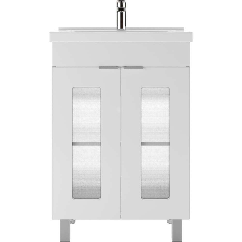 Тумба Айсберг Кристалл под умывальник \"Миранда 60\" без ящика DA1801Т ...