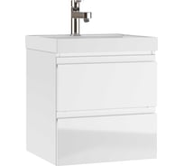 Подвесная тумба Домино Graffo под умывальник "Classica 50" белый глянец В2 DGr2113T