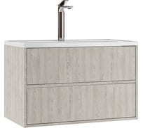 Подвесная тумба Dolche Домино под умывальник "Absolute 80" с двумя ящиками В2 DD5401T