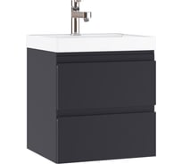 Подвесная тумба Домино Graffo под умывальник "Classica 50"  графит матовый В2 DGr2110T