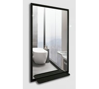 Зеркало Teymi Helmi Loft 50x90, Black Edition, черная стальная рама, полка T20308 ЦБ-00263634