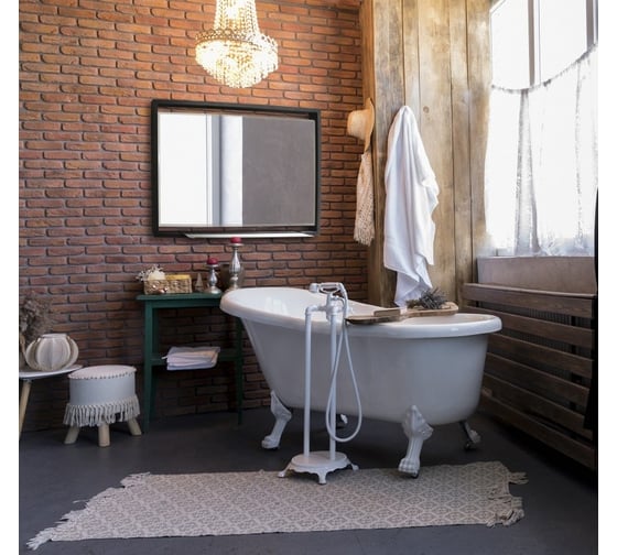 Зеркало Teymi Helmi Loft 80x60, Black Edition, черная стальная рама, полка, сенсор на взмах T20309IR ЦБ-00263635