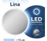 Зеркало Teymi настенное с подсветкой в ванную круглое Lina D70 LED T20102 ЦБ-00260759 3