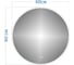 Зеркало Teymi Lina D60, LED подсветка, сенсор, антипар T20101SA ЦБ-00266096 12