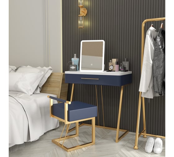Зеркало Teymi Solli Glam 33x43, косметическое для макияжа, LED подсветка, сенсор T20236S ЦБ-00265648
