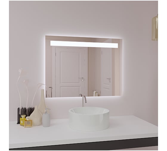 Зеркало с LED подсветкой SANTREK HOME "АУРА" 600x600 мм 75120 1