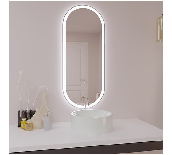 Зеркало с LED подсветкой SANTREK HOME "ЕВА премиум" 500x1200 мм 79469